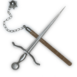 Sword And Mace In an X/Cross Look